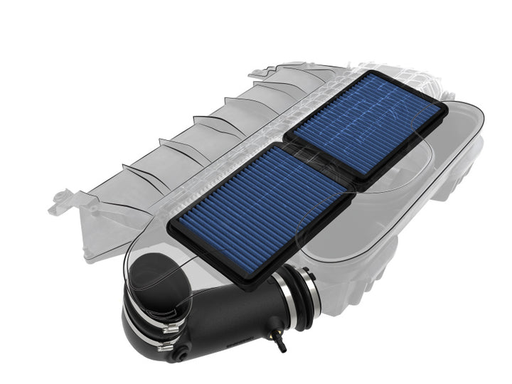 aFe 21-23 Ram 1500 TRX HEMI V8 6.2L (sc) Super Stock Induction System w/ Pro 5R Filters - Bull Strap