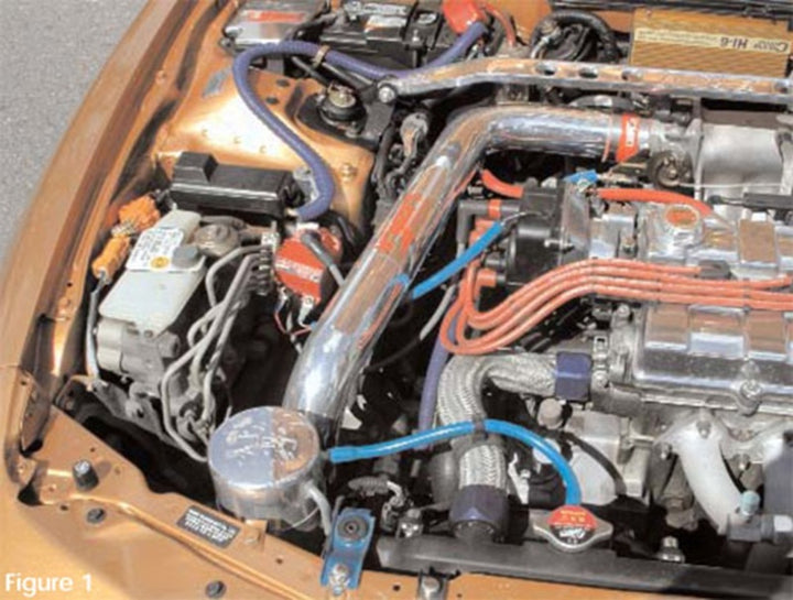 Injen 97-01 Integra Type R Polished Cold Air Intake - Bull Strap