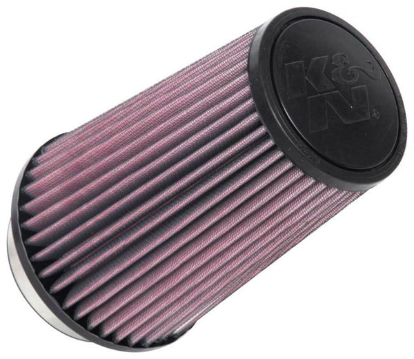 K&N Universal Tapered Filter 3.5in Flange ID x 5.5in Base OD x 4in Top OD x 8in Height - Bull Strap