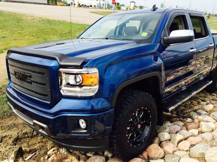EGR 14+ GMC Sierra Superguard Hood Shield - Matte (301585) - Bull Strap