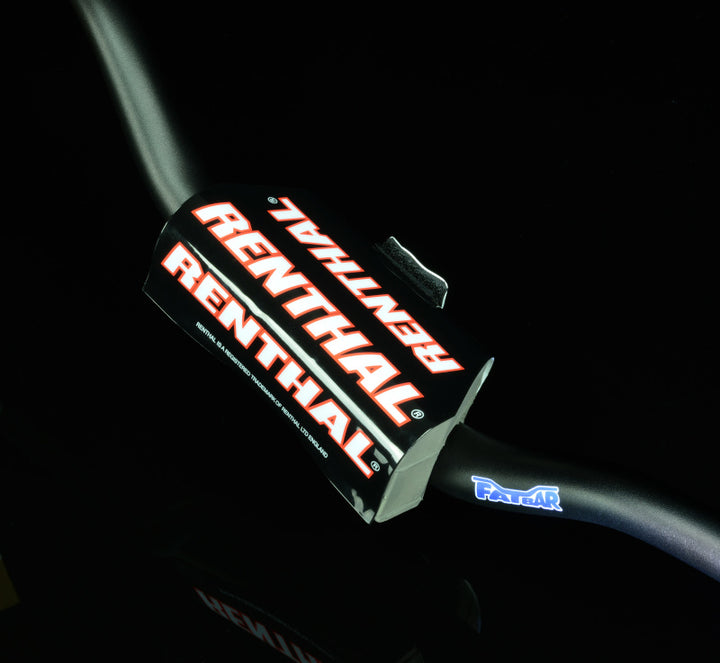 Renthal 09-12 KTM SX/ SX-F/ 06-13 Suz RM/ RMZ/ 18-21 Yamaha YZ-F Fatbar - Black - Bull Strap