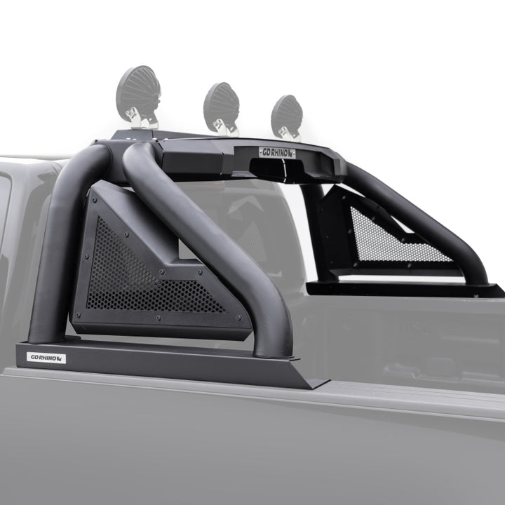 Go Rhino 07-20 Toyota Tundra Sport Bar 2.0 (Full Size) - Tex Blk - Bull Strap