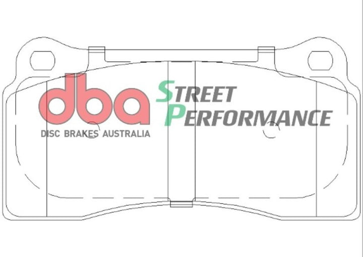DBA 09-11 Nissan GT-R SP500 Rear Brake Pads - Bull Strap
