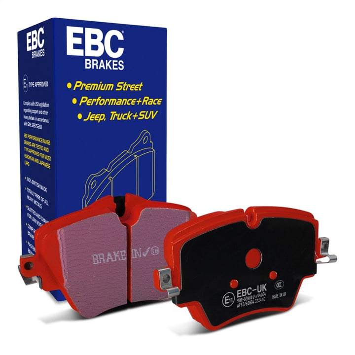 EBC 2017+ Mini Cooper Countryman (F60) 1.5L Turbo Redstuff Front Brake Pads - Bull Strap