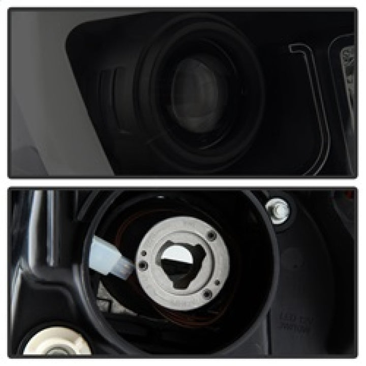 Spyder Toyota Tundra 2014-2016 Projector Headlights Light Bar DRL Black Smoke PRO-YD-TTU14-DRL-BSM - Bull Strap