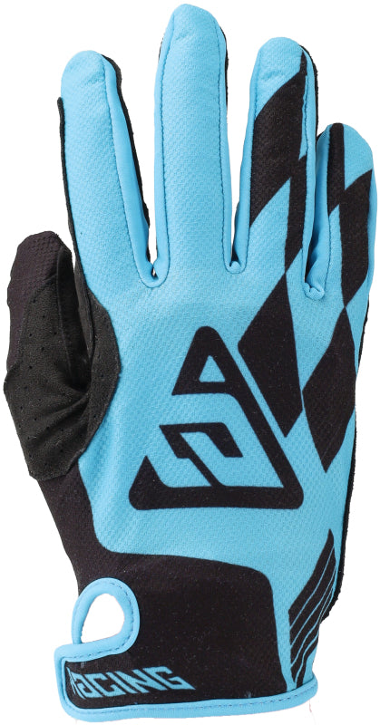 Answer 25 Ascent Prix Gloves Blue/Black - Small - Bull Strap