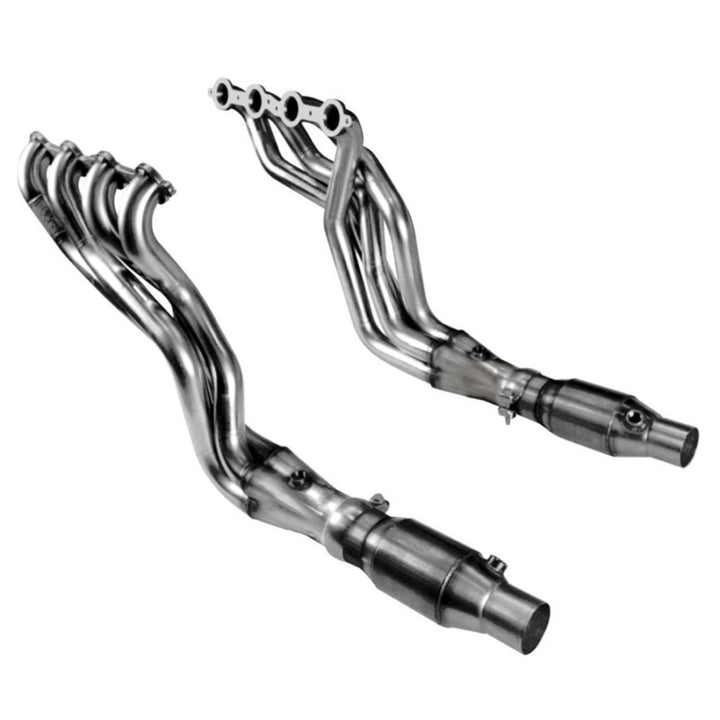 Kooks 10-14 Chevy Camaro SS LS3/L99/ 6.2L 1 7/8in x 3in SS LT Headers Inc 3in x 2 1/2in Green Catted - Bull Strap
