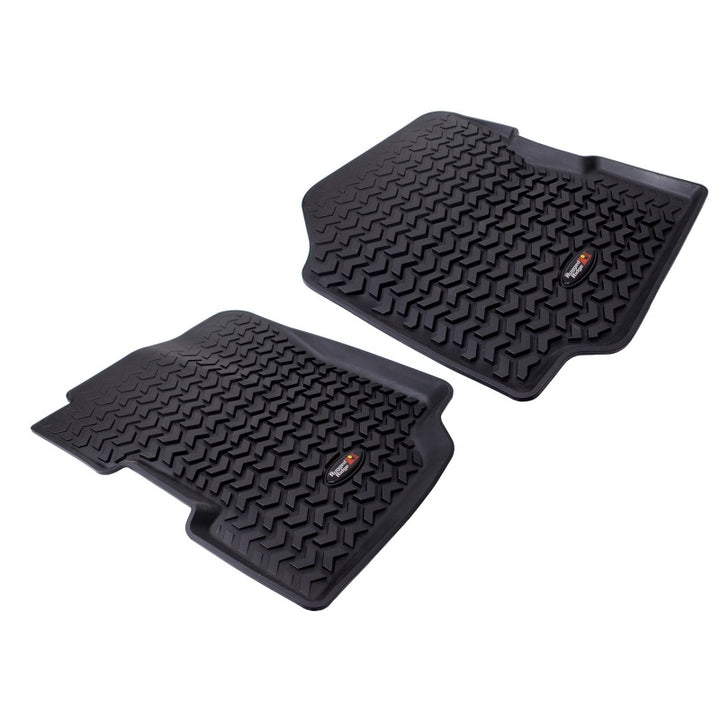 Rugged Ridge Floor Liner Front Black 1976-1983 Jeep CJ-5 - Bull Strap