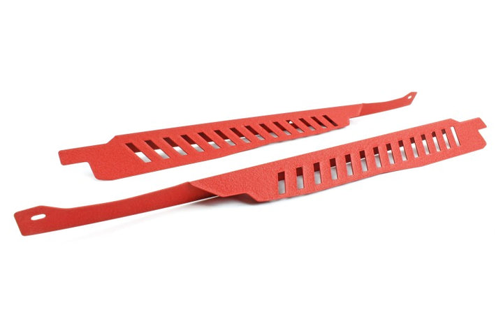 PERRIN 08-14 Subaru WRX/STI / 08-11 Impreza Fender Shroud Set - Red - Bull Strap