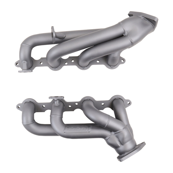 BBK 99-04 GM Truck SUV 4.8 5.3 Shorty Tuned Length Exhaust Headers - 1-3/4 Titanium Ceramic - Bull Strap