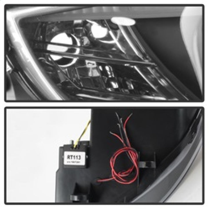 Spyder BMW Z4 03-08 Projector Headlights Halogen Model Only - LED Halo Black PRO-YD-BMWZ403-HL-BK - Bull Strap