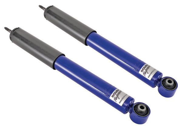 Roush 2005-2014 Ford Mustang GT 4.6L/5.0L Stage 2 Rear Shocks - Pair - Bull Strap