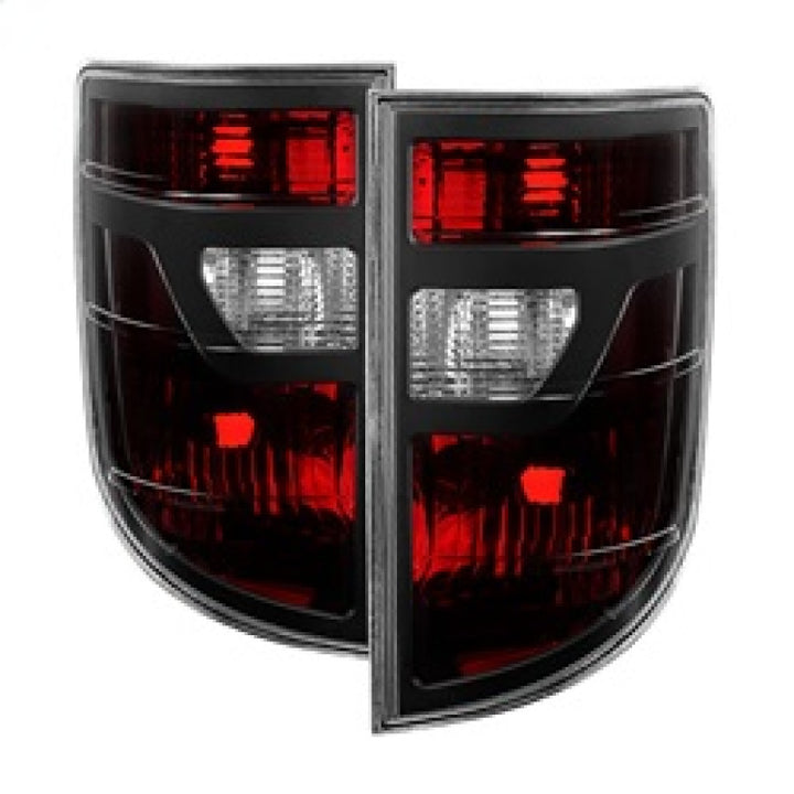 xTune Honda Ridgeline Pickup 06-08 OEM Style Tail Lights Red Smoked ALT-JH-HRID06-OE-RSM - Bull Strap