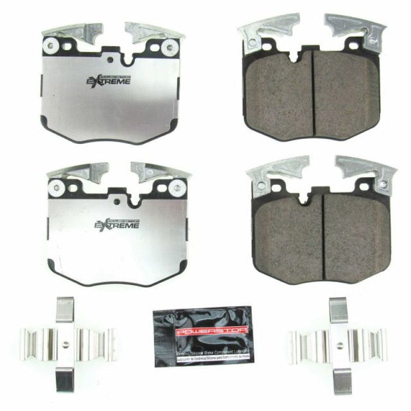 Power Stop 2019 BMW 330i Front Z26 Extreme Street Brake Pads w/Hardware - Bull Strap