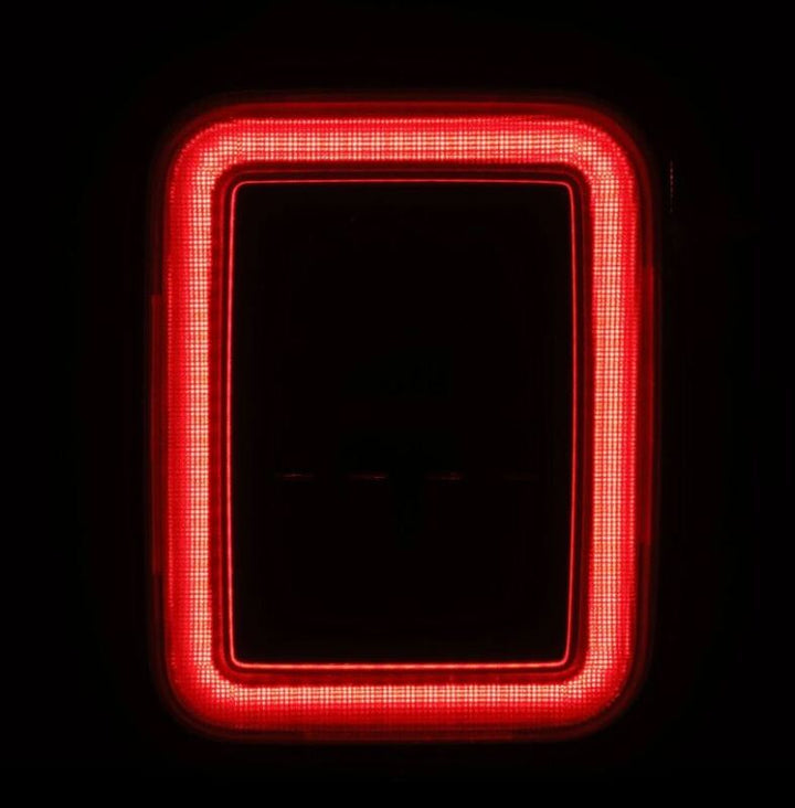 AlphaRex 19-24 Jeep Gladiator JT Nova-Series Prismatic LED Tail Lights - Alpha-Black - Bull Strap