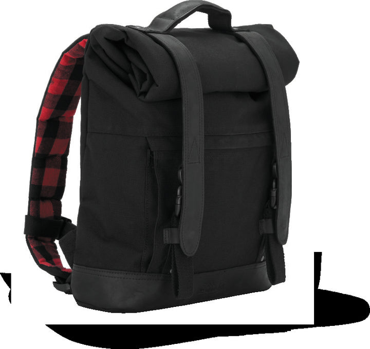 Burly Brand Voyager Back Pack - Black - Bull Strap