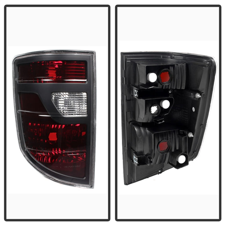 xTune Honda Ridgeline Pickup 06-08 OEM Style Tail Lights Red Smoked ALT-JH-HRID06-OE-RSM - Bull Strap