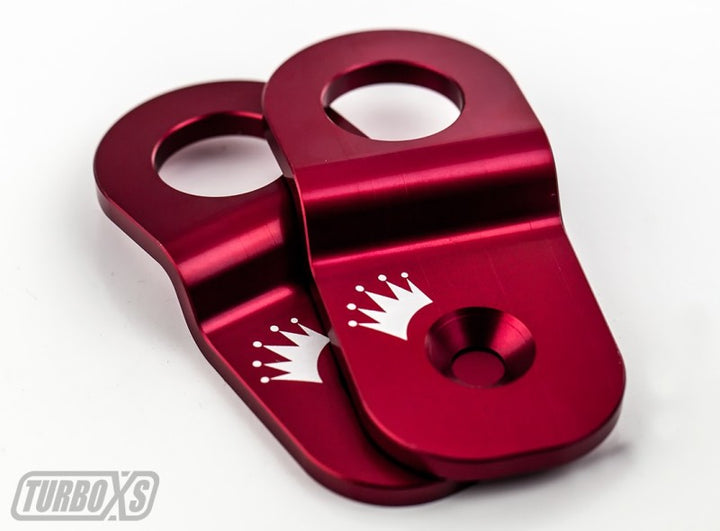 Turbo XS 15-16 Subaru WRX/STI Billet Aluminum Radiator Stay - Red - Bull Strap