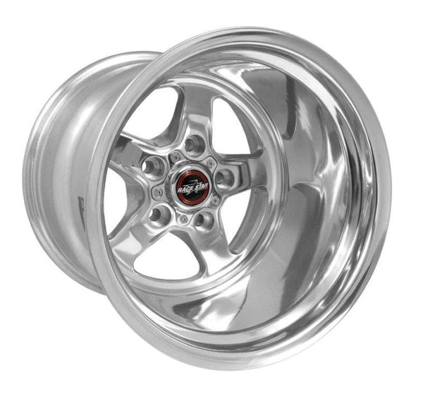 Race Star 92 Drag Star 15x14.00 5x4.75bc 4.00bs Direct Drill Polished Wheel - Bull Strap