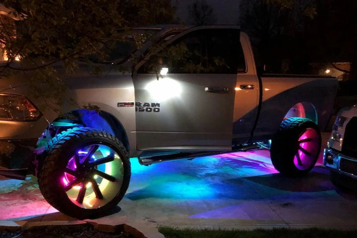 Oracle LED Illuminated Wheel Rings - ColorSHIFT Dynamic - ColorSHIFT - Dynamic - Bull Strap