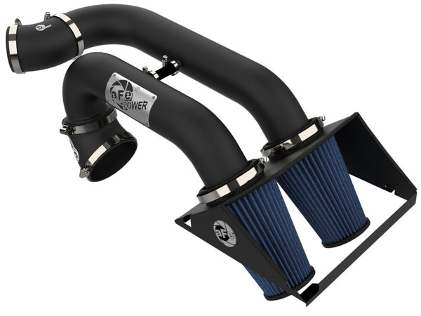 aFe Magnum FORCE Stage-2 Pro 5R Cold Air Intake System 15-17 Ford F-150 V6 2.7L (tt) - Bull Strap