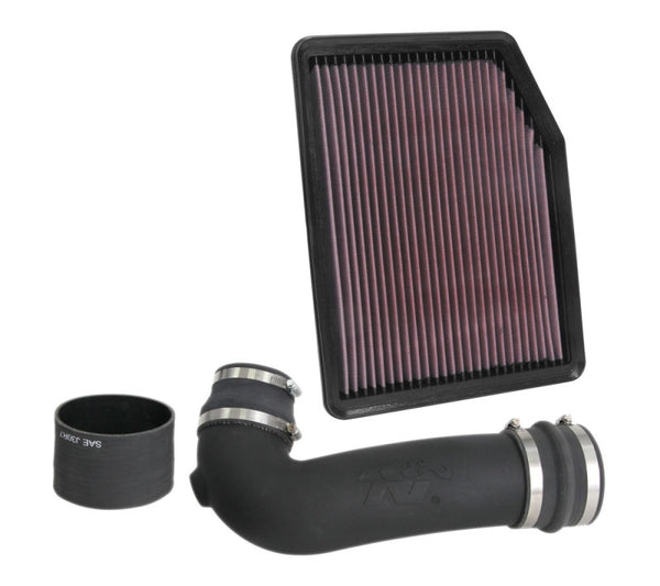 K&N 19-20 GM 1500 V8-5.3L/6.2L 57 Series FIPK Performance Intake Kit - Bull Strap