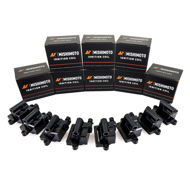 Mishimoto 99-07 GM Square Style Engine Ignition Coil Set - Bull Strap