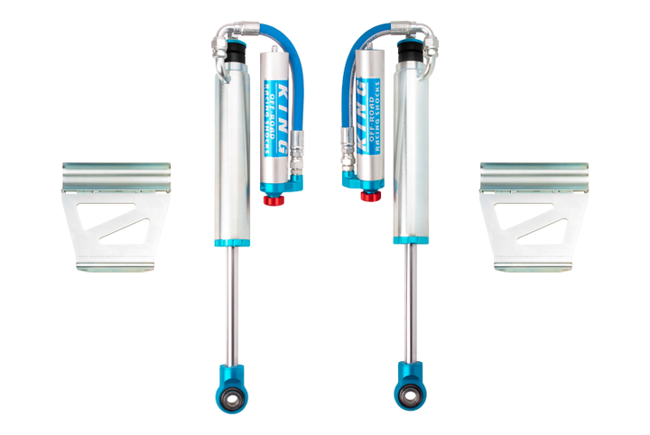 King Shocks 03-09 Lexus GX470 (Coil Spring Conv Only) Rear 2.5 Dia Remote Res Shock w/Adj (Pair) - Bull Strap