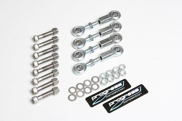 Progress Tech 97-13 Chevrolet Corvette (C5/C6) 3-Piece End Link Kit (Pair) - Front & Rear - Bull Strap