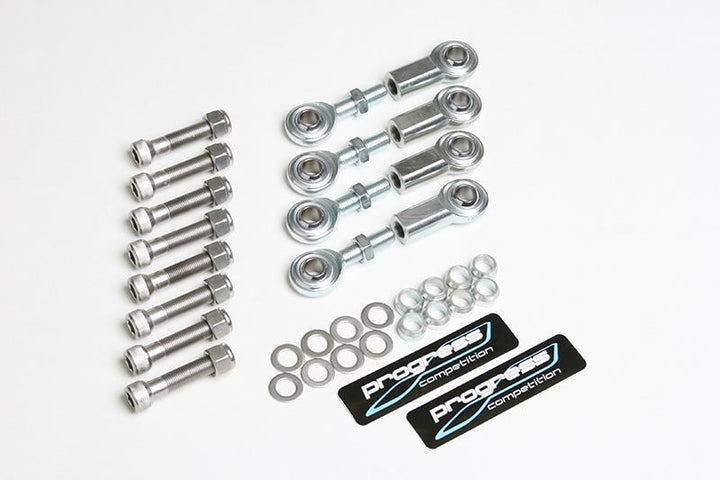 Progress Tech 97-13 Chevrolet Corvette (C5/C6) 3-Piece End Link Kit (Pair) - Front & Rear - Bull Strap