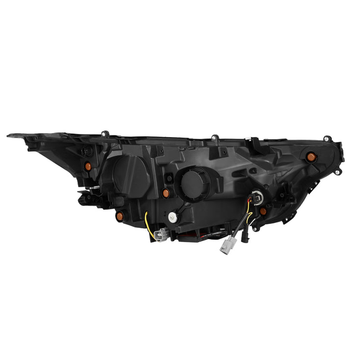 AlphaRex 19-23 Toyota RAV4 NOVA LED Projector Headlights Alpha-Black - Bull Strap