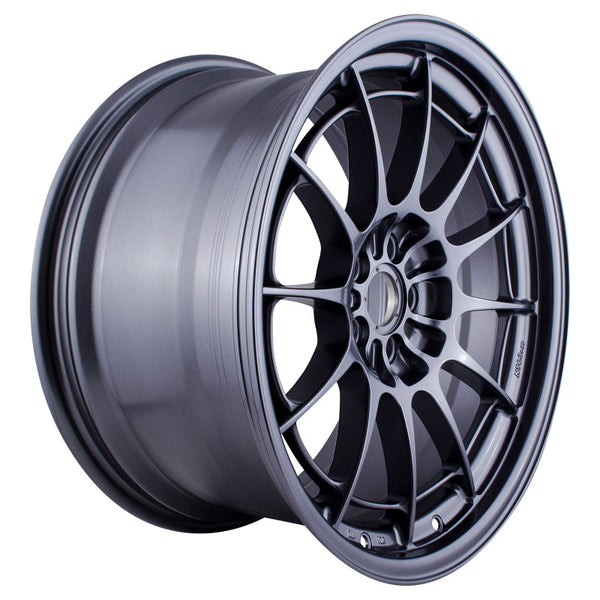 Enkei NT03+M 18x9.5 5x100 40mm Offset Gunmetal Wheel (MIN ORDER QTY 40) - Bull Strap
