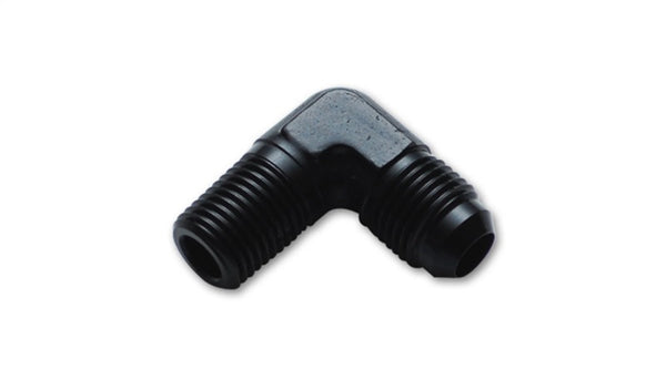 Vibrant -8AN to 1/2in NPT 90 Degree Elbow Adapter Fitting - Bull Strap