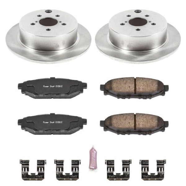 Power Stop 16-18 Subaru Crosstrek Rear Autospecialty Brake Kit - Bull Strap