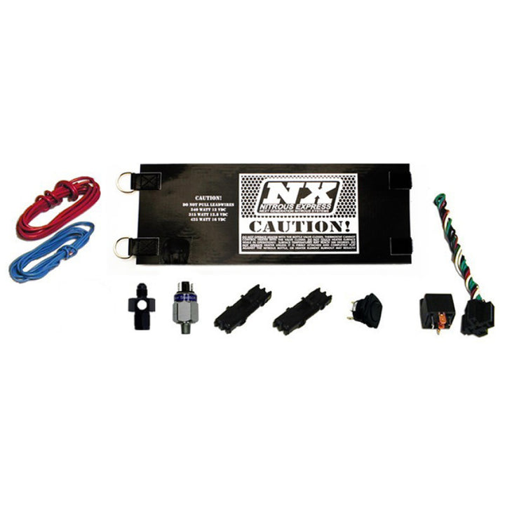Nitrous Express Heavy Duty Fully Automatic Bottle Heater (Excl. Pressure Gauge 4AN) 14Amps - Bull Strap