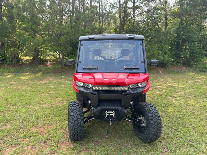 Seizmik 16-23 Can Am Defender HD5-HD10/MAX Tool-Less Windshield Vented HC - Bull Strap