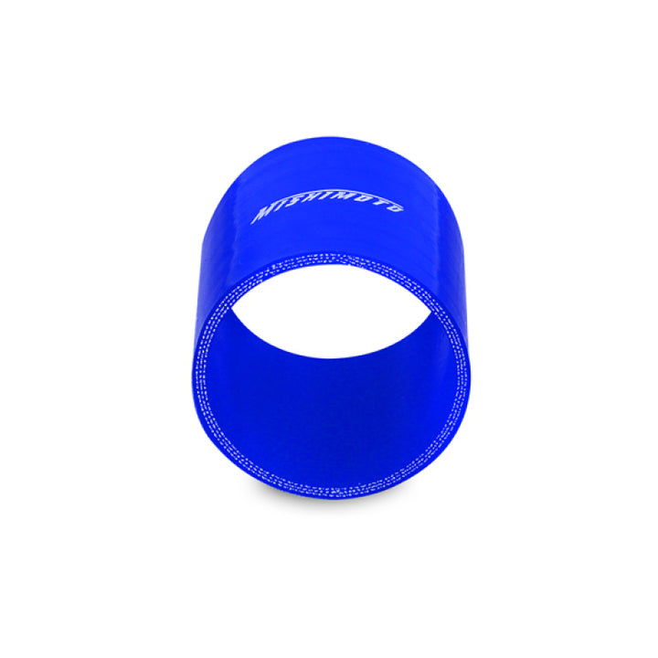Mishimoto 3.0 Inch Blue Straight Coupler - Bull Strap