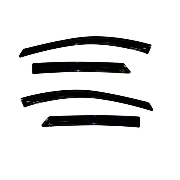 AVS 17-20 Honda Ridgeline Ventvisor Outside Mount Window Deflectors 4pc - Smoke - Bull Strap