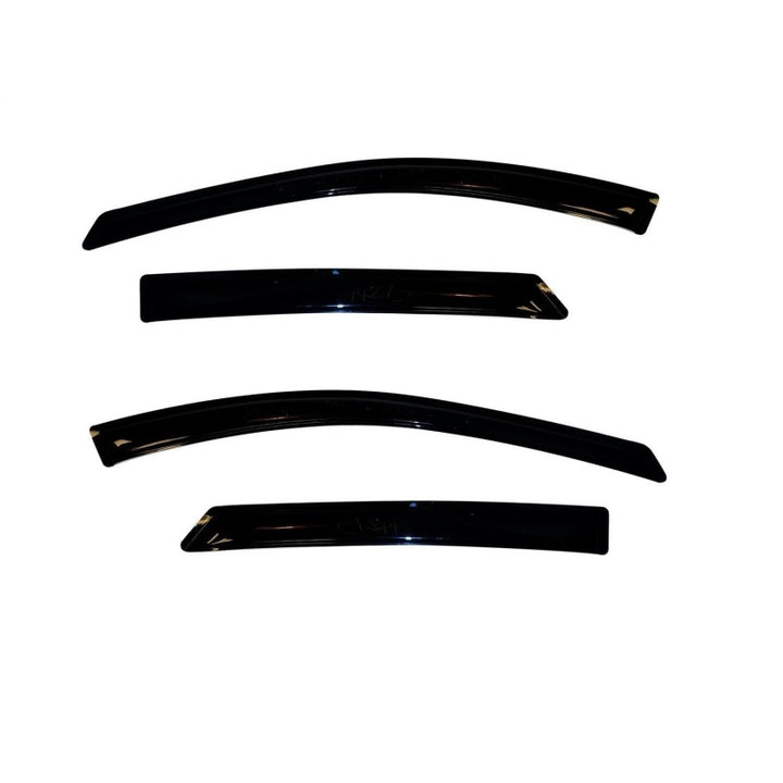 AVS 17-20 Honda Ridgeline Ventvisor Outside Mount Window Deflectors 4pc - Smoke - Bull Strap