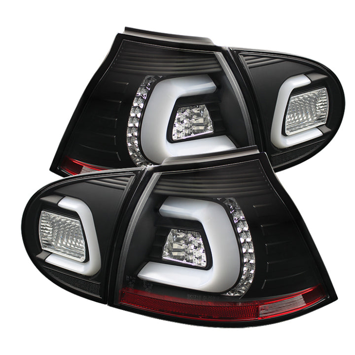 Spyder Volkswagen Golf V 06-09 LED TURN SIGNAL LED Tail Lights Black ALT-YD-VG03-LED-BK - Bull Strap