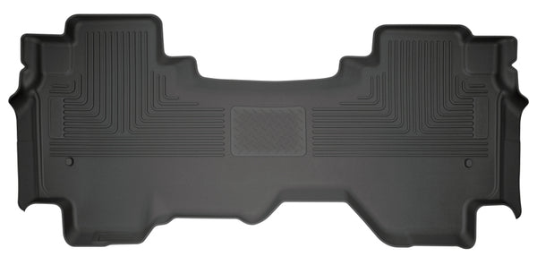Husky Liners 2019+ Dodge Ram 1500 Quad Cab WeatherBeater 2nd Seat Black Floor Liners - Bull Strap