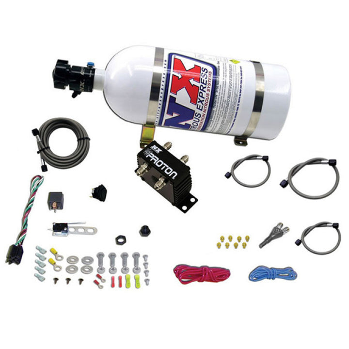 Nitrous Express Proton Plus Nitrous Kit w/10lb Bottle - Bull Strap