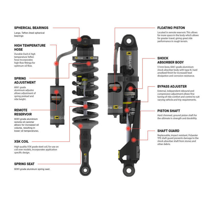 ARB OME 2024+ Toyota Tacoma Front Right Coilover - Bull Strap