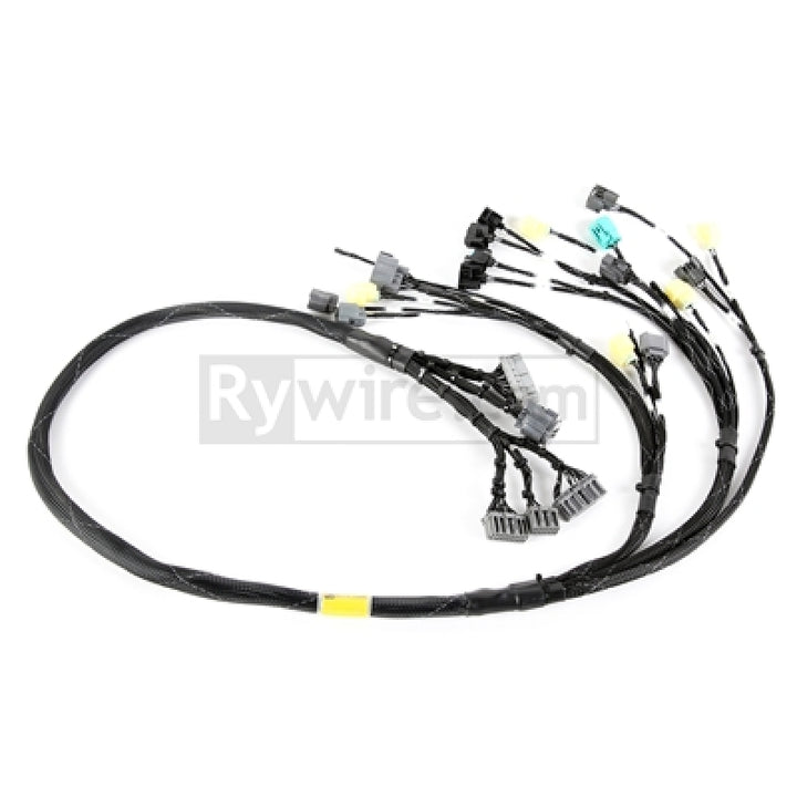 Rywire Honda B-Series OBD2 Tuck Budget Eng Harness w/OBD2 Dist/Inj/Alt/92-95 OBD1 Plug (Adapter Req) - Bull Strap