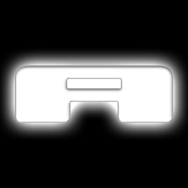 ORACLE Lighting Universal Illuminated LED Letter Badges - Matte Wht Surface Finish - A - Bull Strap