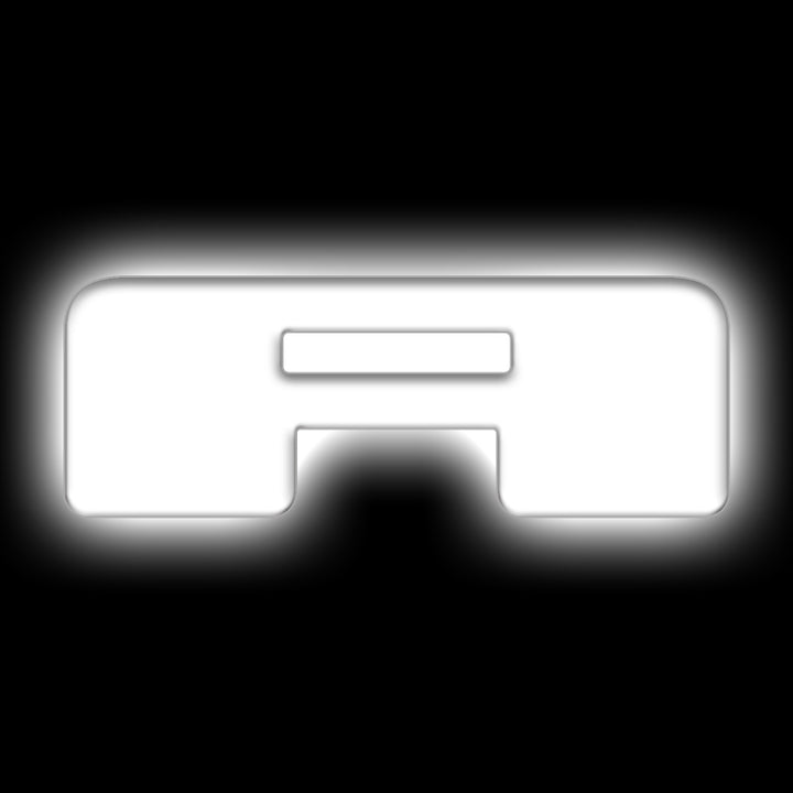 ORACLE Lighting Universal Illuminated LED Letter Badges - Matte Wht Surface Finish - A - Bull Strap