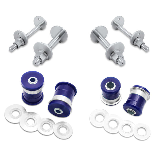 SuperPro 2003 Lexus GX470 Base Front Lower Inner Control Arm Offset Bushing and Camber Pin Set - Bull Strap