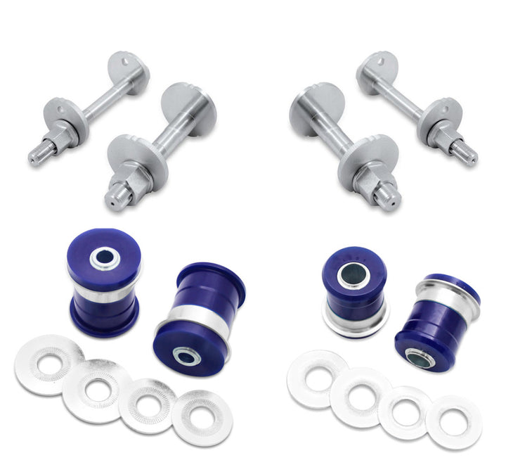 SuperPro 2003 Lexus GX470 Base Front Lower Inner Control Arm Offset Bushing and Camber Pin Set - Bull Strap