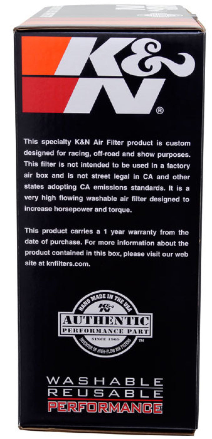 K&N Replacement Drop In Air Filter - 14in OD / 12in ID / 5in H w/Inner Wire - Bull Strap