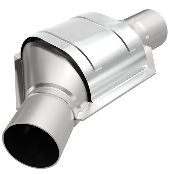 MagnaFlow Conv Universal 2.25 Angled Inlet OEM - Bull Strap